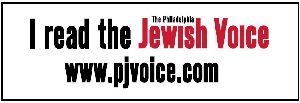 Philadelphia Jewish Voice bumper sticker