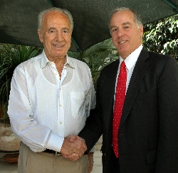 Gov. Dean with Deputy Prime Minister Shimon Peres